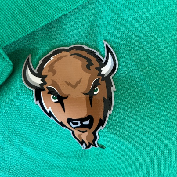 2 Marshall University men’s polo shirts.  Dry fit material. 1 is L & 1 is XL - Picture 7 of 9